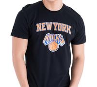 New Era New York Knicks NBA Logo Del Equipo Té Negro T Camiseta Hombre M L XL