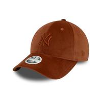 New Era New York Yankees - Gorra de béisbol Sombrero - Mujer Chica - Ajustable Visera Curvada - - marrón