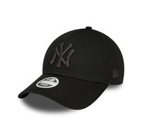 New Era New York Yankees Gorra de Fan para Mujer Negro Purpurina 9Forty NY Logotipo Ajustable Sombrero béisbol