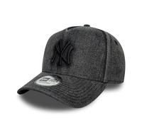 New Era New York Yankees Gorra MLB Wordmark Denim 9Forty E-Frame Negro
