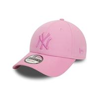 New Era New York Yankees Gorra para Aficionados béisbol Modelo 9Forty Ajustable Tonal Logotipo NY Rosa