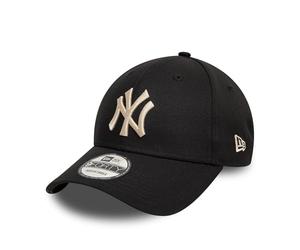 New Era New York Yankees Gorra para Aficionados Logotipo NY 940 Sombrero Ajustable Verano Negro