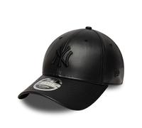 New Era New York Yankees Gorra PU 9Forty M-Crown imitación Piel Negra