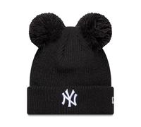 New Era New York Yankees Gorro Mujer Doble Pom MLB Negro