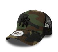 New Era New York Yankees MLB Clean Woodland Camo 9Forty A-Frame Gorra de Camionero Ajustable para Niños