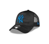 New Era New York Yankees MLB Dark Camouflage Negro Azul 9Forty A-Frame Gorra de Camionero Ajustable