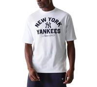 New Era New York Yankees MLB Heritage - Camiseta de manga larga para hombre, Blanco, M