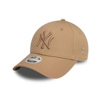 New Era New York Yankees MLB League Essential Tonal Beige 9Forty Gorra Ajustable para Mujer