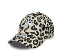 New Era New York Yankees MLB Leopard Midi 9Forty Women Gorra para Mujer Beige Negro Marrón
