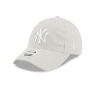 New Era New York Yankees MLB Pana Blanco Cromado 9Forty Gorra Ajustable para Mujer