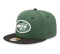 New Era NFL 59FIFTY - Gorra de juego de campo de 2 tonos, New York Jets Green, 7 1/8