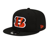 New Era NFL 9FIFTY - Gorra Ajustable de Color del Equipo, Talla única, Cincinnati Bengals - Negro, Talla única
