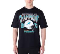 New Era NFL - Camiseta de los Miami Dolphins, color negro