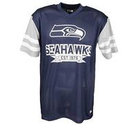 New Era Nfl Contrast Sleeve Tee Seasea Osb, Camiseta De Manga Corta Hombre, Seahawks-navy, L