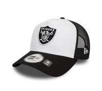 New Era NFL Gorra para Aficionados Las Vegas Raiders Snapback Ajustable Gorra de Camionero Fútbol Americano Sombrero Negro Blanco