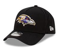 New Era NFL Gorras Fútbol Americano Sombrero Gorra de béisbol Visera Curvada Ajustable 9Forty A-Frame Negro