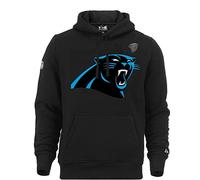 New Era NFL Hoody großes Teamlogo Carolina Panthers Kapuze Sweater American Football Schwarz mit CapSpin Pin