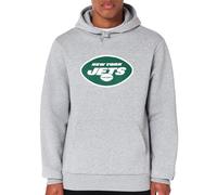 New Era NFL New York Jets Sudadera con Capucha Unisex, Gris, XL