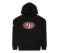 New Era NFL San Francisco 49ers Sudadera con Capucha Unisex, Negro, L