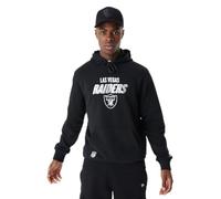 New Era - NFL Script Graphic Hoody LASRAI BLKWHI Las Vegas Raiders, Sudadera con Capucha Masculino,
