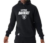 New Era - NFL Script Graphic Hoody LASRAI BLKWHI Las Vegas Raiders, Sudadera con Capucha Masculino,