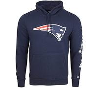 New Era NFL - Sudadera con capucha de forro polar, diseño de patriotas de Inglaterra Vertical New England Pat