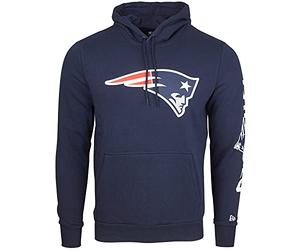 New Era NFL - Sudadera con capucha de forro polar, diseño de patriotas de Inglaterra Vertical New England Pat