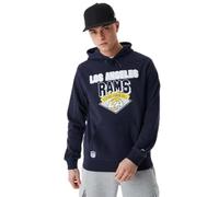 New Era - NFL Team Graphic Hoody LOSRAM NVYWHI LOS Angeles RAMS, Sudadera con Capucha Masculino,