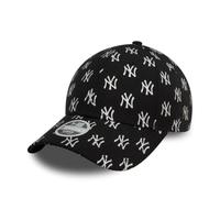 New Era NY Monograma Gorra para Mujeres y niñas Negro New York Yankees Ajustable
