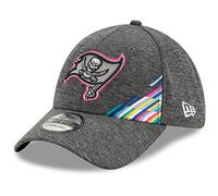 New Era Oakland Raiders 2018 Training Camp - Gorra de ajuste flexible, Tampa Bay Buccaneers, Large/X-Large