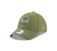New Era Oakland Raiders 39thirty Stretch Cap On Field 2019 Salute To Service Olive - S-M