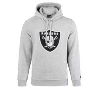 New Era Oakland Raiders - Sudadera con capucha para hombre con logotipo del equipo NFL, gris, M