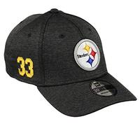 New Era Pittsburgh Steelers 39thirty Stretch Cap NFL Established Number Black - M - L