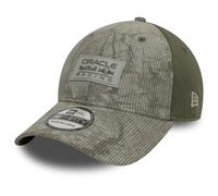 New Era Red Bull Racing F1 39THIRTY Gorra de pana, gris y verde, ajuste elástico, gris, XS/S