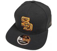 New Era San Diego Padres Cooperstown Snapback Cap Negra 9Fifty Edición Limitada