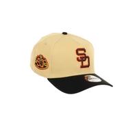 New Era San Diego Padres MLB 50th Anniversary Sidepatch Vegas Gold Black 9Forty A-Frame Snapback Cap