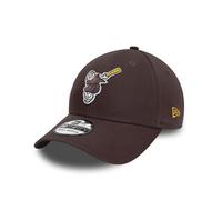New Era San Diego Padres MLB Historic Logo Cooperstown Marrón 39Thirty Gorra Elástica
