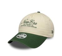 New Era Script 9Twenty Gorra A-Frame Mujer Beige Verde