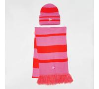 new era Stripe Scarf Beanie Set (2 Piece) multicolor ONE SIZE