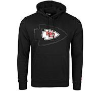 New Era Sudadera con capucha de forro polar, NFL Kansas City Chiefs 2.0, color negro
