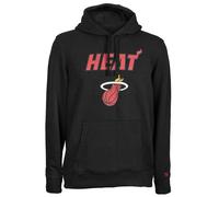 New Era Sudadera Con Capucha Negra Del Equipo Miami Heat Para Hombre