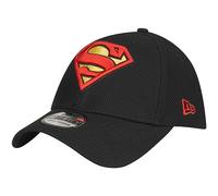 New Era Superman Classic Logo Black Colorway 39Thirty Fitted Hat (as1, Alpha, m, l, Medium/Large)