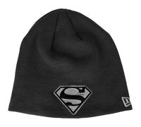 New Era Superman - Gorro de punto con logotipo plateado