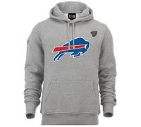 New Era Sweatshirt mit Kapuze großes Teamlogo Pullover Grau Bills National Football League mit CapSpin Pin