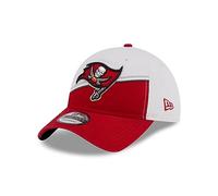 New Era Tampa Bay Buccaneers NFL 2023 Sideline White Red 9Twenty Unstructured Strapback Cap - One-Size