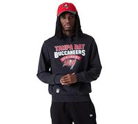 New Era Tampa Bay Buccaneers NFL Hoodie Kapuzenpullover American Football Logo Schriftzug Dunkelgrau