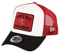 New Era Tampa Bay Buccaneers NFL Patch A-Frame Adjustable Trucker Cap - One-Size