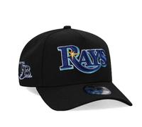 New Era Tampa Bay Rays Black Classic Edition 9Forty A Frame Snapback Cap, Negro