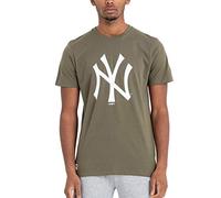 New Era Team Logo tee Neyyan Camiseta, Hombre, Green Med, M