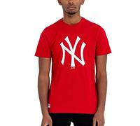 New Era Team Logo York Yankees Camiseta, Hombre, Rojo, XL